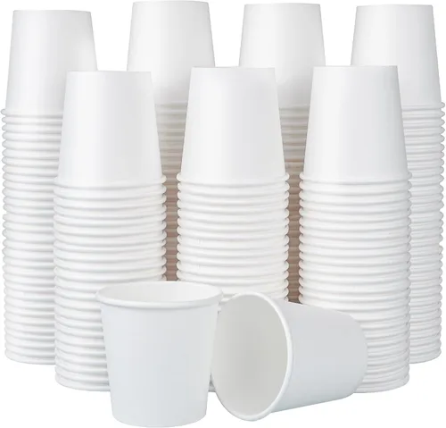 Miniatura 8 de SIUQ Paquete de 600 vasos de papel de 3 onzas, vasos de baño desechables, vasos pequeños para enjuague bucal, vasos de papel blanco, vasos