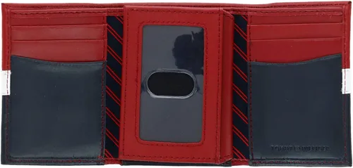 Miniatura 10 de Tommy Hilfiger - Cartera para hombre, triple pliegue, delgada, incluye ventana de identificación y tarjetero para tarjetas de crédito