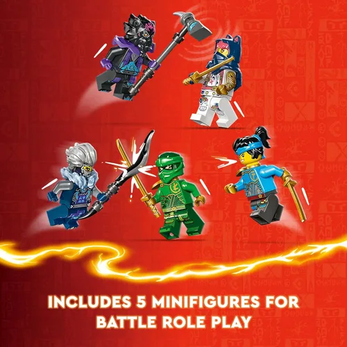Miniatura 6 de LEGO NINJAGO - Figura de acción de Egalt The Master Dragon, juego de batalla de juguete de héroe con 5 minifiguras ninja para juego grupal
