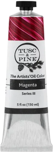 Miniatura 150 de Tusc & Pine Pintura al óleo Artist – Alizarin Crimson, 1.4 fl oz, sin amarilleo, consistencia rica y cremosa, carga máxima de pigmento, pinturas al