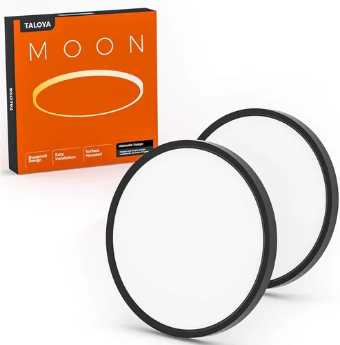 Miniatura 22 de TALOYA Lámpara de techo regulable de montaje empotrado, 10 pulgadas, 20 W, 5 CCT, lámpara de techo LED para dormitorio, cocina, sala de estar