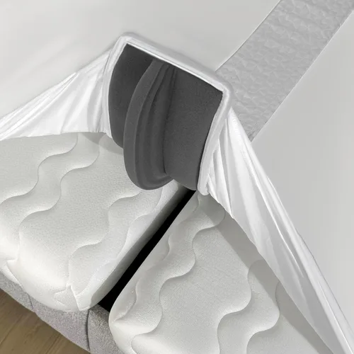 Miniatura 12 de Kit Convertidor de Puente de Cama de 25 cm Extra Ancho de Individual a King - Relleno de Hueco de King Dividido para Cama Ajustable - Conector