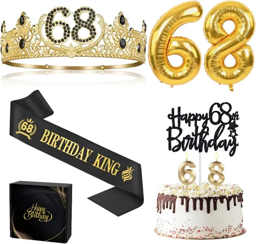 Miniatura 32 de Regalos de cumpleaños número 17 para niño, decoraciones de cumpleaños número 17 para niños, suministros de decoración de fiesta, incluyendo corona