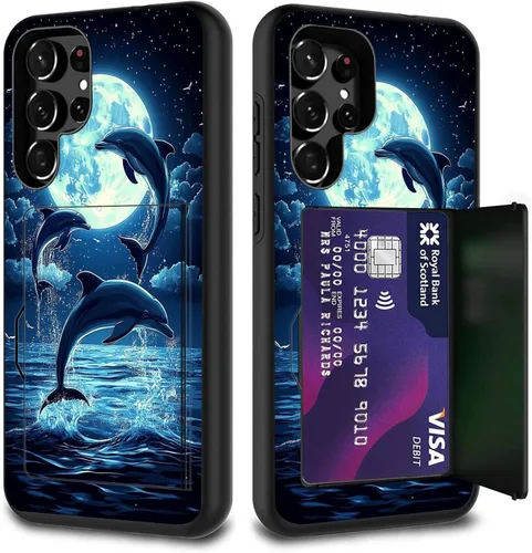 Miniatura 100 de Funda híbrida de doble capa con función atril para Samsung Galaxy A16 5G de 6.9 pulgadas, diseño de vaca con bandera estadounidense