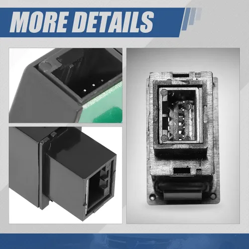 Miniatura 6 de Auto Dynasty Interruptor de luz antiniebla para montaje en tablero delantero con arnés de cableado compatible con Nissan Sentra Pathfinder Rogue