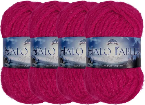 Miniatura 49 de JubileeYarn Halo Fables Yarn - 100g/Skein Bulky Polyester - North Wind Sun - 2 Skeins