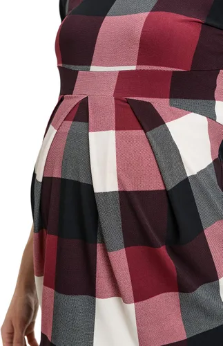 Miniatura 50 de LaClef - Blusa de maternidad para mujer, cuello redondo, manga 3/4, plisada al frente, estilo peplum