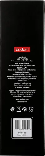 Miniatura 2 de Bodum Schiuma - Espumador de leche a pilas para café, lattes, chocolate caliente, moca, capuchino, negro