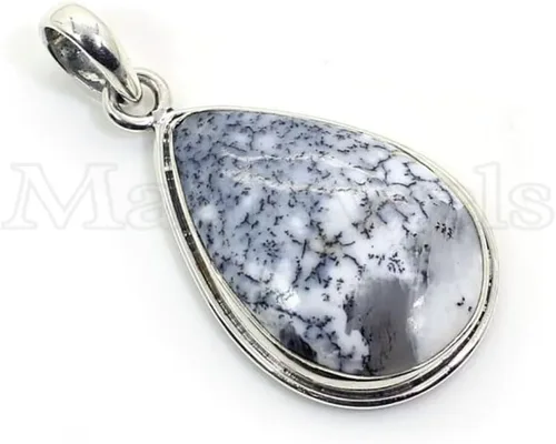 Miniatura 2 de Dendritic Agate Pendant, Dendritic Agate Jewelry, Gemstone Pendant, 925 Sterling Necklace, Agate Pendant, Silver Pendant, Handmade Pendant, Pendant