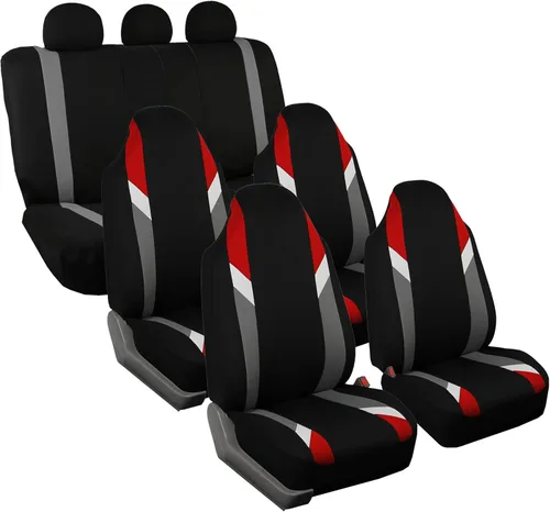 Miniatura 20 de FH Group Tres filas de 7 plazas, fundas de asiento de automóviles modernistas de alta calidad que se adaptan a la mayoría de automóviles, camiones