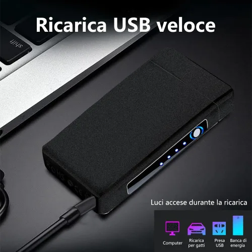 Miniatura 5 de YOZWOO Encendedor eléctrico recargable, encendedor de arco de llama de alta potencia, encendedores USB con indicador de batería LED, encendedores