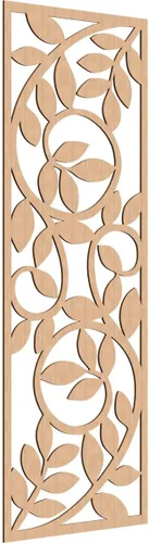 Miniatura 162 de 9 3/8"W x 24 3/8"H x 1/4"T Utica Decorativo Fretwork Madera Paneles de Pared, Abedul