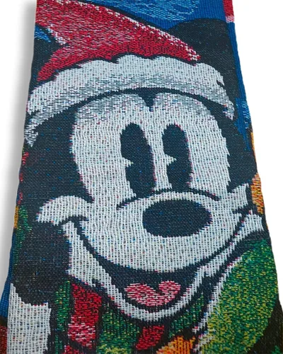 Miniatura 5 de Disney Mickey Mouse, cobija tejida con diseño de "Sleigh Ride", 48 x 60 pulgadas, multicolor Paseo en trineo