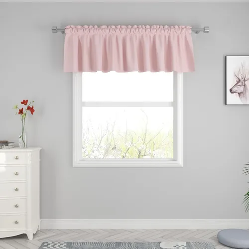 Miniatura 69 de UPOPO Cortinas de Niveles Beige Sobre Fregadero con Textura de Lino para Ventana de Cocina de 16 Pulgadas de Largo Caravana Privacidad Pequeñas