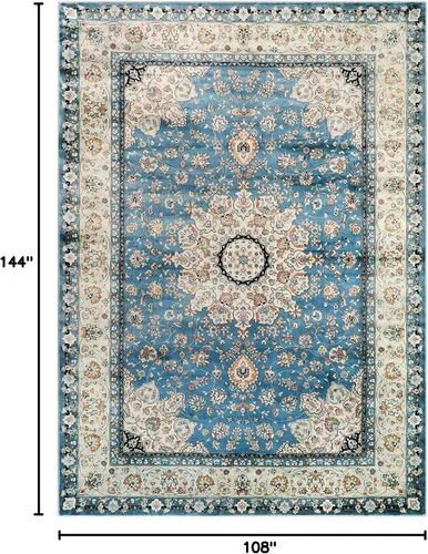 Miniatura 222 de Lahome Alfombra Bohemia Tribal Lavable de 3 x 5, Alfombras Antideslizantes para Entrada, Dormitorio, Sala de Estar, Vintage, Ultra Suave, No