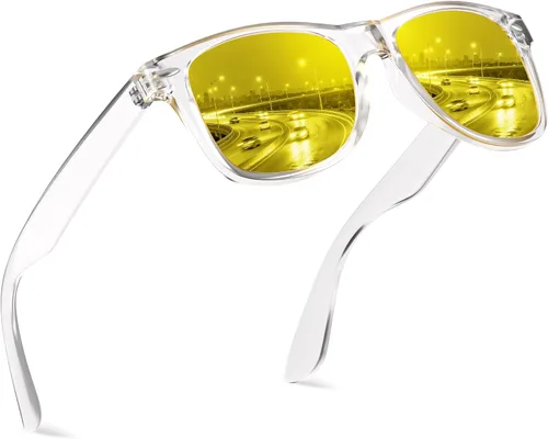 Miniatura 68 de FEIDUSUN Lentes de sol polarizados para hombre y mujer, lentes de sol retro negros para conducir, pescar, protección UV