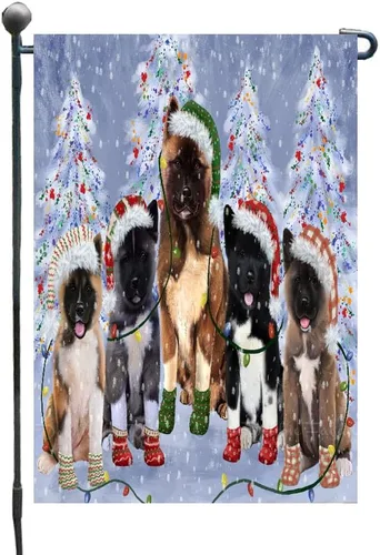 Miniatura 8 de Doggie of the Day American Akita Dogs Garden Flags - Christmas Time Camping - Double Sided - Yard Porch Lawn Spring Decorative Gift - Home Decor 12