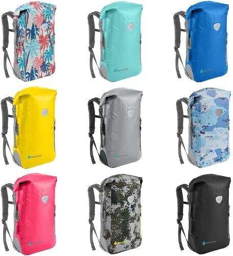 Miniatura 8 de Skog Å Kust BackSak Mochila impermeable de servicio pesado - Bolsa de equipo para deportes, viajes y más - Tamaños de 25 y 35 litros Gris