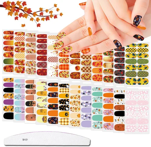 Miniatura 8 de 336 piezas de 24 hojas de 4 de julio, Día de la Independencia, tiras de esmalte de uñas patrióticas, tiras de uñas autoadhesivas para el Día