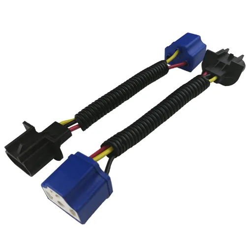 Miniatura 6 de Audak 2 piezas H4 9003 HB2 enchufes de arnés de cableado de cerámica de alta resistencia con conector hembra para faros comunes o antiniebla