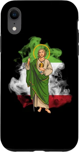 Miniatura 24 de Funda para iPhone 14 San Judas Tadeo con Bandera de México