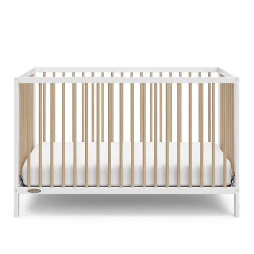 Miniatura 8 de Graco Teddi cuna convertible 5 en 1 (blanco con madera flotante) – Certificado GREENGUARD Gold, se convierte en cama de día, cama infantil y cama