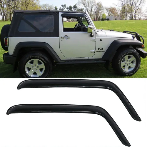 Miniatura 13 de 94117 Deflector de ventilación de viento para ventana lateral, 4 unidades de protector de lluvia de humo oscuro para Jeep Commander 2006-2010