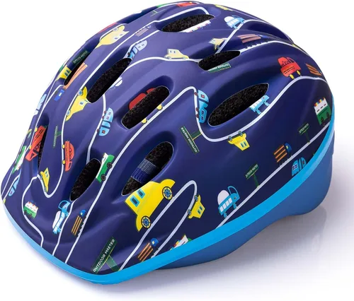 Miniatura 15 de OutdoorMaster Casco de bicicleta para niños, desde niños pequeños hasta jóvenes, casco de seguridad ajustable de unicornio para niños (edad 3-15)