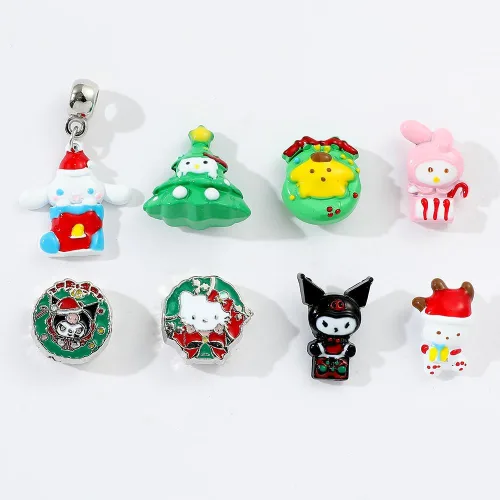 Miniatura 2 de WENZHUINS Juego de pulseras con dijes, pulsera ajustable con temática de anime, regalo de cumpleaños, Halloween, regalos de Navidad