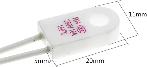 Miniatura 3 de 5PCS RH/Tf RH 135C RH 135 Celsius 13 5Degree RH135 15A 250V Fusible de temperatura Enlaces Térmicos Protector de sobretemperatura (Rh135 15a)