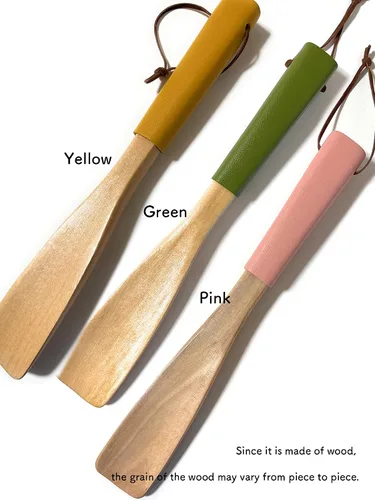Miniatura 3 de Calzador de madera de 9.8 pulgadas, piel sintética sintética, calzador para personas mayores, hombres, mujeres, niños, mango cuerno de zapatos