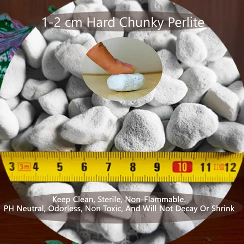 Miniatura 5 de Perlita gruesa dura natural de 0.4 a 0.8 pulgadas, 2 cuartos de galón para plantas hortícolas, perlita orgánica gruesa a granel, mezcla para macetas