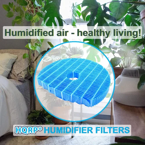 Miniatura 6 de HQRP Filtro humidificador compatible con Sharp FZ-C100MFU / FZ-C100MF Reemplazo compatible con humidificador Sharp KC-850U KC-860U