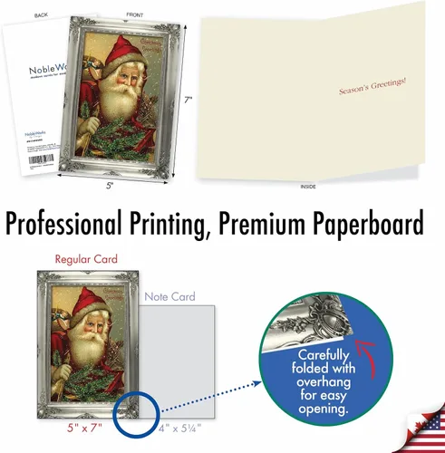 Miniatura 4 de The Best Card Company Paquete de 12 tarjetas de felicitación de Navidad con sobres, vacaciones de humor para hombres y mujeres