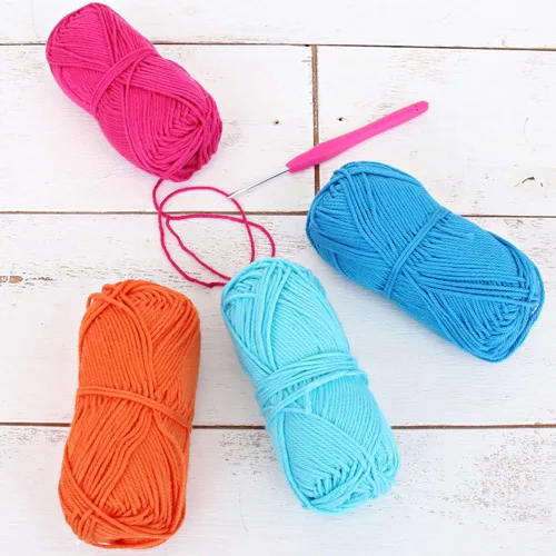 Miniatura 10 de Threadart Crochet - Juego de hilo de algodón 100 % puro, colores de ambiente de playa, paquete de 4 madejas cada una de 1.76 onzas, hilo de estambre