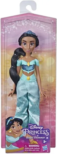 Disney Princess Royal Shimmer - Muñeca de jazmín con falda y accesorios, juguete para niños a partir de 3 años