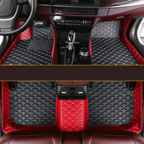 Miniatura 9 de Personaliza las alfombrillas de cuero de protección para todo tipo de clima para automóviles, SUV y camiones según el modelo automotriz (beige)