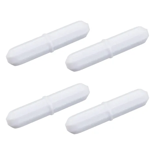 MECCANIXITY Varilla mezcladora magnética de 1.575 in (1.57 pulgadas) con forma de anillo PTFE revestimiento imán blanco para laboratorio paquete de 4