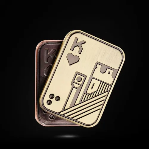 Miniatura 10 de Juguetes de metal para adultos EDC Fidget Slider Poker Push Card Juguetes magnéticos para adultos para aliviar la ansiedad y el estrés Autismo TDAH