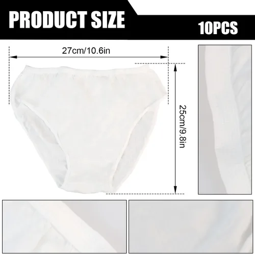 Miniatura 2 de GYOTUU Ropa interior desechable para hombre, 10 piezas, ropa interior de algodón para viajes, fitness