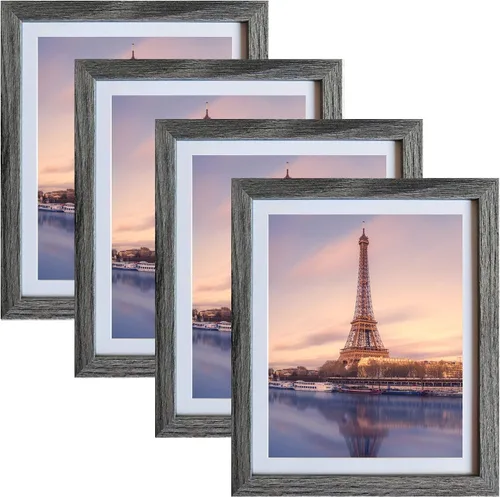 Miniatura 10 de SESEAT Portarretratos negros de 8 x 10 pulgadas para pared o mesa, para exhibir fotos de 8 x 10 pulgadas con paspartú o de 9 x 11 pulgadas sin