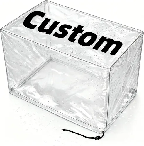 Cubiertas antipolvo transparentes personalizadas, cubierta impermeable para equipos para interiores y exteriores, hecha a medida, protección