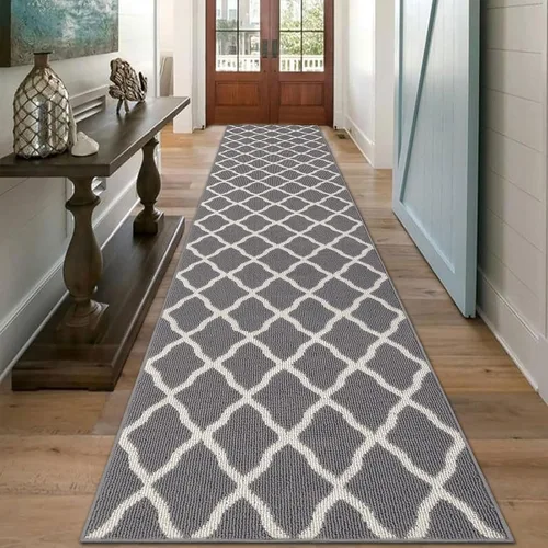 Miniatura 46 de SHACOS Alfombra de pasillo lavable de 2 x 8 pies, con parte trasera de goma antideslizante, resistente a las manchas, alfombra de cocina
