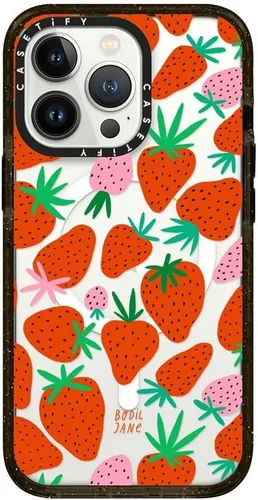 Miniatura 56 de CASETiFY Impact - Funda para iPhone 13 [protección contra caídas de 6.6 pies/compatible con Magsafe] Black Kingsnake, color negro transparente