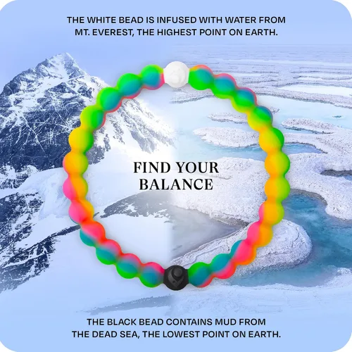 Miniatura 3 de Lokai - Pulseras de cuentas de silicona, colección The Cause, apoya la concientización por el cáncer de mama, la diabetes, el autismo, el alzheimer