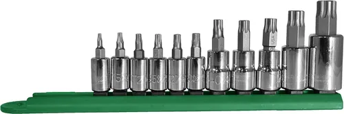 Miniatura 19 de Mayhew Tools 16003 Juego de brocas de doble unidad de perfil bajo, 11 piezas Torx, revestimiento de titanio Recubierto de titanio