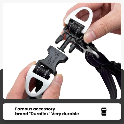 Miniatura 4 de EXCELLENT ELITE SPANKER Arnés sin tirones ajustable de nailon fácil de poner, correa para el pecho con reflectante y anillo de correa para perros