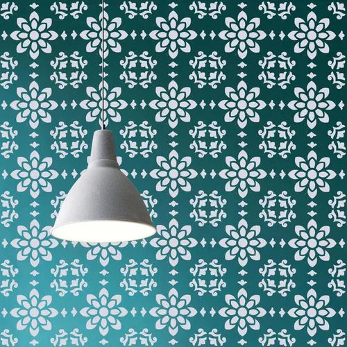 Miniatura 4 de Plantillas de azulejos reutilizables de 12 x 12 pulgadas, plantillas de piso de concreto para pintar pisos, azulejos, pasarela, patio, porche