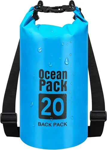 Bolsa impermeable con tapa enrollable – Mochila de almacenamiento seca para mujeres y hombres, perfecta para kayak, navegación, natación, camping,