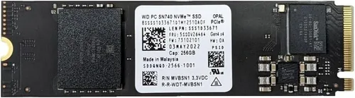 OEM Western Digital PC SN740 256GB M.2 PCI-e GEN 4X4 NVME SSD Unidad de estado sólido interna de factor de forma 80mm 2280 Clave M